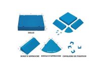 Angles pour dalles d'aire de jeux extérieure