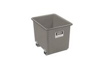 Bac PFV gris 1 500 l + fourreaux - Résistant aux huiles, fioul, gasoil, produits chimiques -