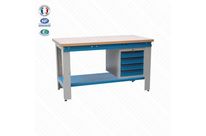 Etabli avec tablette et caisson suspendu 4 tiroirs Armabo - ML1