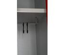 Vestiaire métallique 4 portes rouges perforées MW Tools KL40R