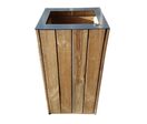 Poubelle urbaine ouverte en bois | Wood Open