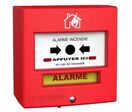 Déclencheur manuel rouge incendie filaire