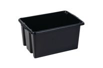 Manutan Expert - Bac de rangement recyclé 52 L Noir - Polypropylène - Robuste et Éco-responsable