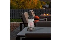 Lanterne LED en Métal et Verre 30cm - Noir