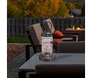 Lanterne LED en Métal et Verre 30cm - Noir
