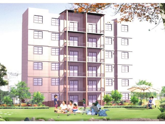 Bâtiment collectif en kit prêt à monter - 1620 m² / 6 Plateaux de 2 logements T4 de 120 m² 