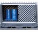 Conteneur avec rétention pour stocker 2 IBC ou 8 fûts - Module 100% PEHD