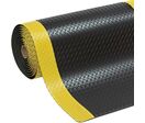 Notrax - Tapis anti-fatigue Cushion Trax® 90x1000cm Noir/Jaune - Usage Intensif - Éco-responsable
