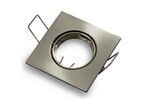Support Spot GU10/MR16 LED Carré - Inox