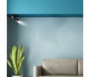 Lampe Murale 4.5W avec Interrupteur Noir/Argent - Blanc Chaud 2300K - 3500K