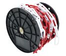 Godet - Chaîne de signalisation métal 6mm 15m rouge/blanc - Acier robuste pour délimitation extérieure