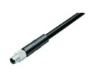 M5 cordon surmoulé mâle, 4 pins, non blindé, IP67, UL 2238, M5x0,5, PUR, 4 x 0,25 mm², 2 m