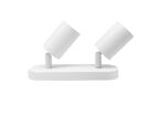 Plafonnier 2 Spots Orientables Alu pour Ampoule GU10 - Blanc
