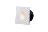 Balise LED Encastrable Carrée 3W 220V 34° Blanche IP20 pour Escaliers - Blanc Neutre 4000K -