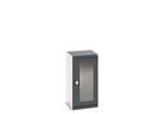 Armoire à portes transparentes CUBIO - Hauteur 1000 mm