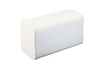 Essuie-mains pliés en V Blanc - Ouate de cellulose 2 plis - 250 feuilles/paquet - Éco-responsable et alimentaire