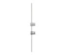 PINCE SIMPLE Satinée 9 x 15 mm, pour CABLES et PLEXI