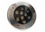 Spot Extérieur Encastrable LED Sol 9W IP65 60° - Blanc Chaud 2300K - 3500K