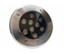 Spot Extérieur Encastrable LED Sol 9W IP65 60° - Blanc Chaud 2300K - 3500K