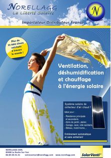 Capteur à Air Solaire SolarVenti - Modèle Résidentiel - Brochure 2014