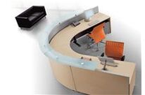 Banque d&amp;#039;accueil courbe