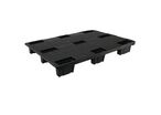 Palette plastique légère emboîtable à plateau fermé en PE-HD regénéré | IT800GD ECO 
