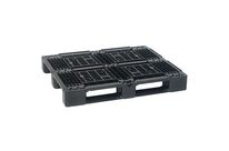 Manutan Expert - Palette plastique lourde Smart Euro 1200x1000 mm - Polyéthylène recyclé - 1500 kg dynamique - 4500 kg statique - Gris foncé