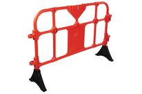 Manutan Expert - Barrière de protection plastique rouge - 1500mm - Intérieur/Extérieur - Polyéthylène haute densité