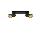 Plafonnier 2 Spots Orientables OR pour Ampoule GU10 - Noir