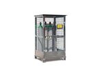 Box de stockage de bouteilles de gaz en acier galvanisé