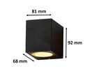 Applique Murale LED IP44 Rectangle pour Ampoules GU10 - Blanc