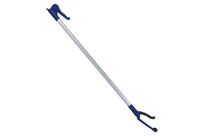 Manutan Expert - Pince à déchet 100 cm - Manche long - Polypropylène - Bleu/Gris