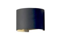 Applique Murale LED 6W IP54 Forme Arrondie - Blanc Neutre 4000K - 5500K / Noir
