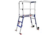 Duarib - Plateforme Gazelle Mini PIRL - 3 hauteurs réglables - Acier Bleu/Gris - Charge 150kg - Norme NF