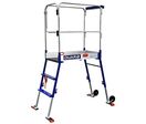 Duarib - Plateforme Gazelle Mini PIRL - 3 hauteurs réglables - Acier Bleu/Gris - Charge 150kg - Norme NF