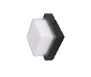 Applique Murale Noire Cube LED IP65 - Blanc Neutre 4000K - 5500K