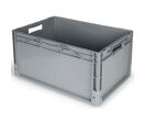 Gamma-Wopla - Bac fond plein Gris 600x400x320mm 60L - Norme Europe - Plastique Alimentaire - Gerbable