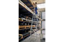 Accès en hauteur compact | Plateforme de travail repliable aluminium allées étroites