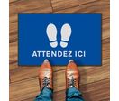 Tapis de distanciation sociale et de signalisation