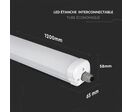 Réglette LED étanche 120cm 36W IP65 120lm/W Interconnectable - Blanc Froid 6000K - 8000K