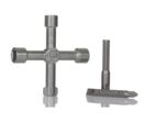 Clé en croix RS PRO, Alliage de zinc 5 profils Mat | RS France
