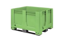 Schoeller Allibert - Caisse-palette rigide 610L Verte - Polyéthylène Haute Densité - Usage Alimentaire - Recyclable