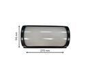 Applique Murale LED 20W Noire Rectangulaire IP65 - Blanc Chaud 2300K - 3500K