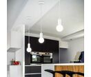 Suspension Ampoule E27 100cm - Blanc
