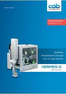 HERMES Q | système d'impression et de pose d'étiquettes