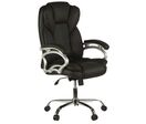 Manutan Expert - Fauteuil de direction BOSS Noir Similicuir - Ergonomique 8h - Garantie 10 ans