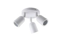 Spot LED en saillie Triple Orientable pour ampoule GU10 - Blanc