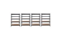 Manutan Expert - Pack 4 Kits Rayonnage Rapid 3 - 1800x900x450mm Gris - Charge 1250kg - 5 Tablettes/Kit - Idéal Stockage Léger