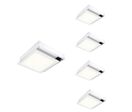 Pack de 5 - Kit en Saillie pour Dalle LED Slim 30x30 - Blanc