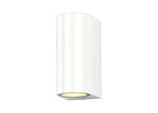Applique Murale Blanche LED IP44 double faisceau GU10